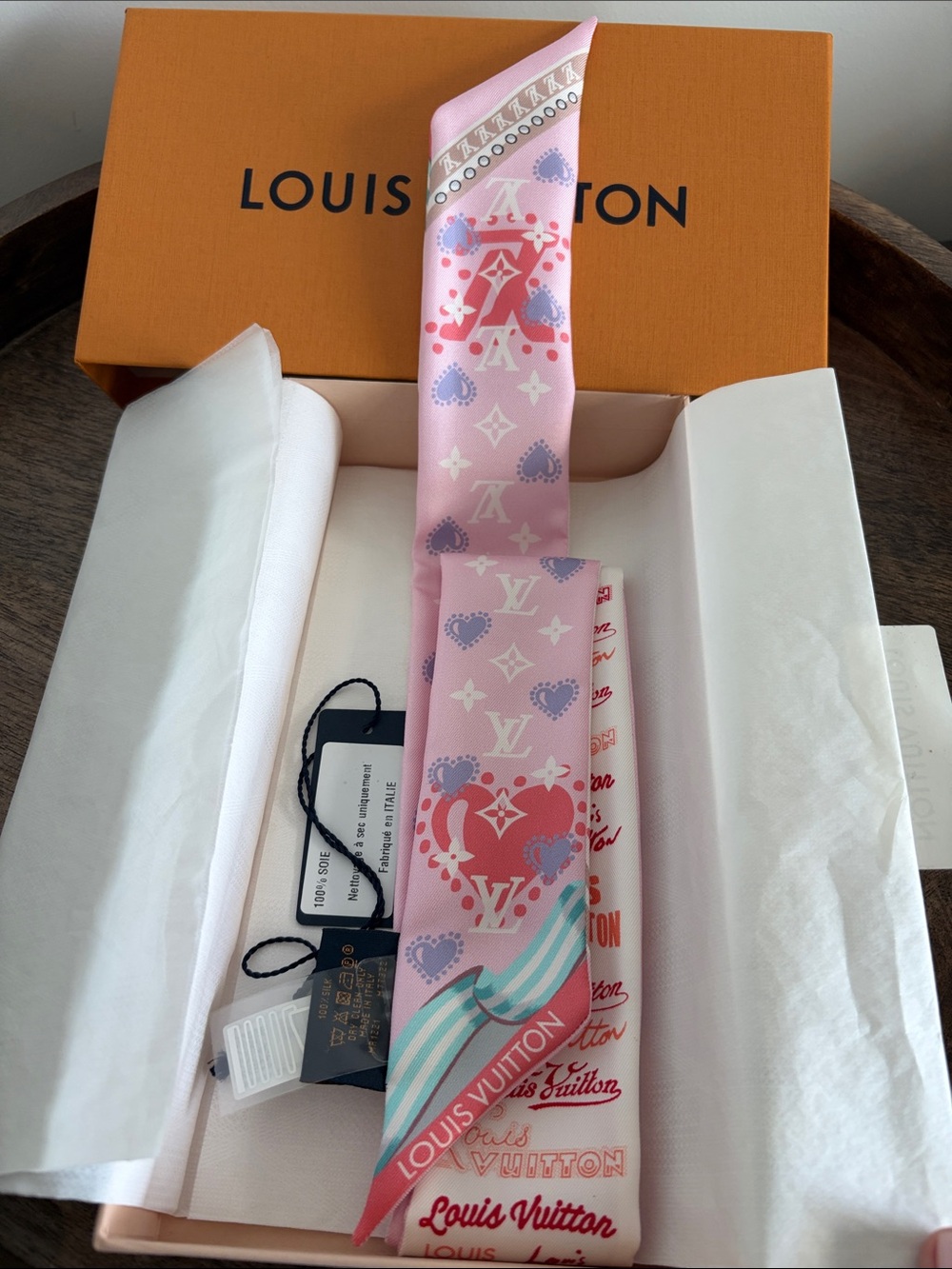 Louis Vuitton Bandeau BB I LV U Pink/Rose Clair M77322 NWT